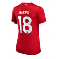 Dámy Fotbalový dres Liverpool Cody Gakpo #18 2023-24 Domácí Krátký Rukáv